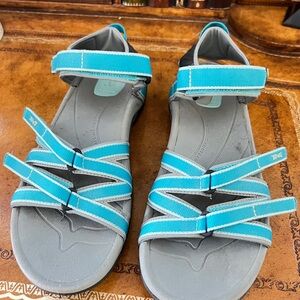 Teeva Strappy Hiking Sandals in Sky Blue, Comfortable Sandals, Summer Sandals 10
